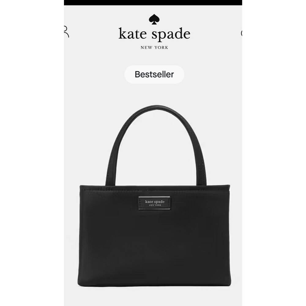 Kate Spade New York Black Women’s Tote, Multicolor Lining, Inner Pockets